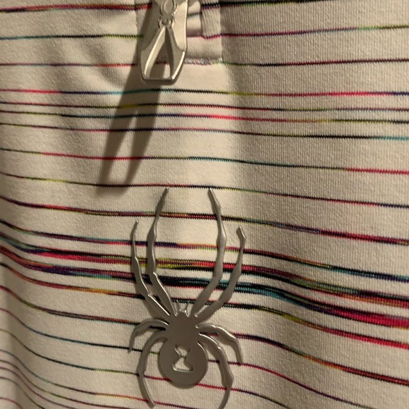 Spyder long sleeve 1/2 zip mock turtle neck top. - Picture 6 of 8